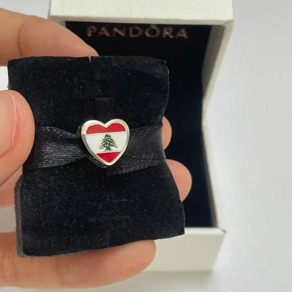 Pandora Lebanon Flag Exclusive Charm Bead - Picture 1 of 3